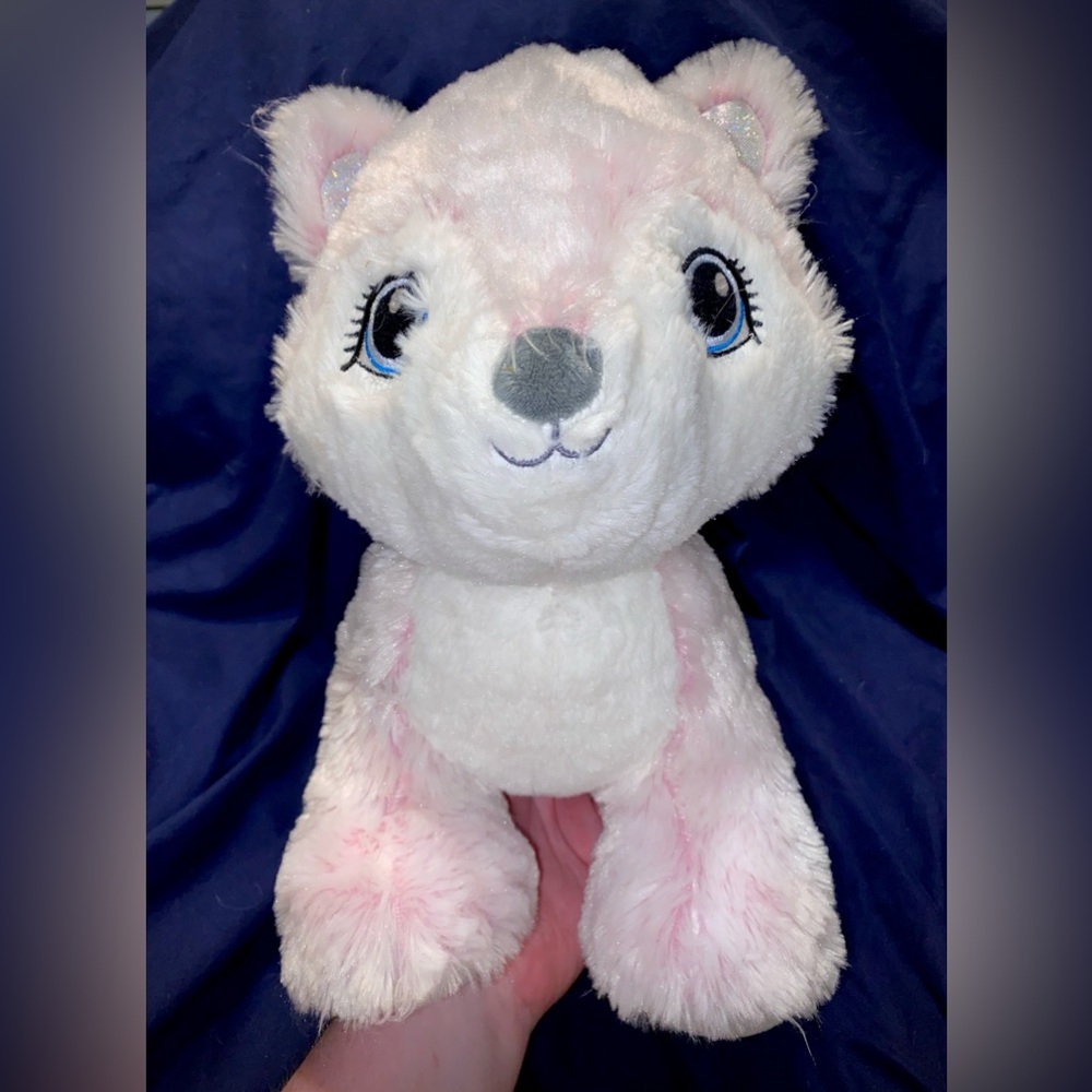 Pink Arctic Fox Build-A-Bear Stuffed Animal Plushie